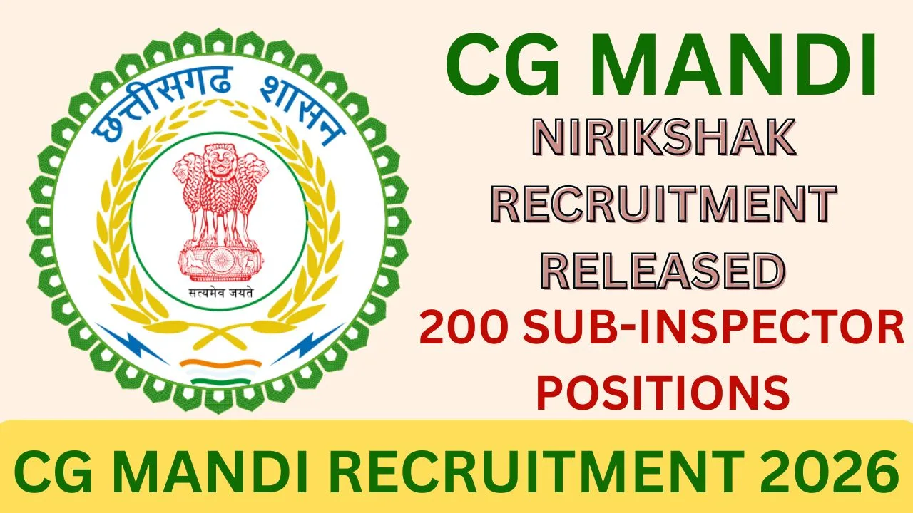 CG MANDI RECRUITMENT 2026