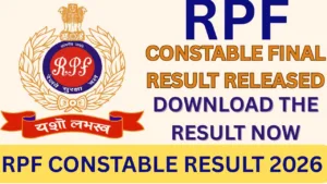 RPF CONSTABLE RESULT 2026
