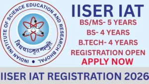 IISER IAT REGISTRATION 2026