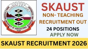 SKAUST RECRUITMENT 2026